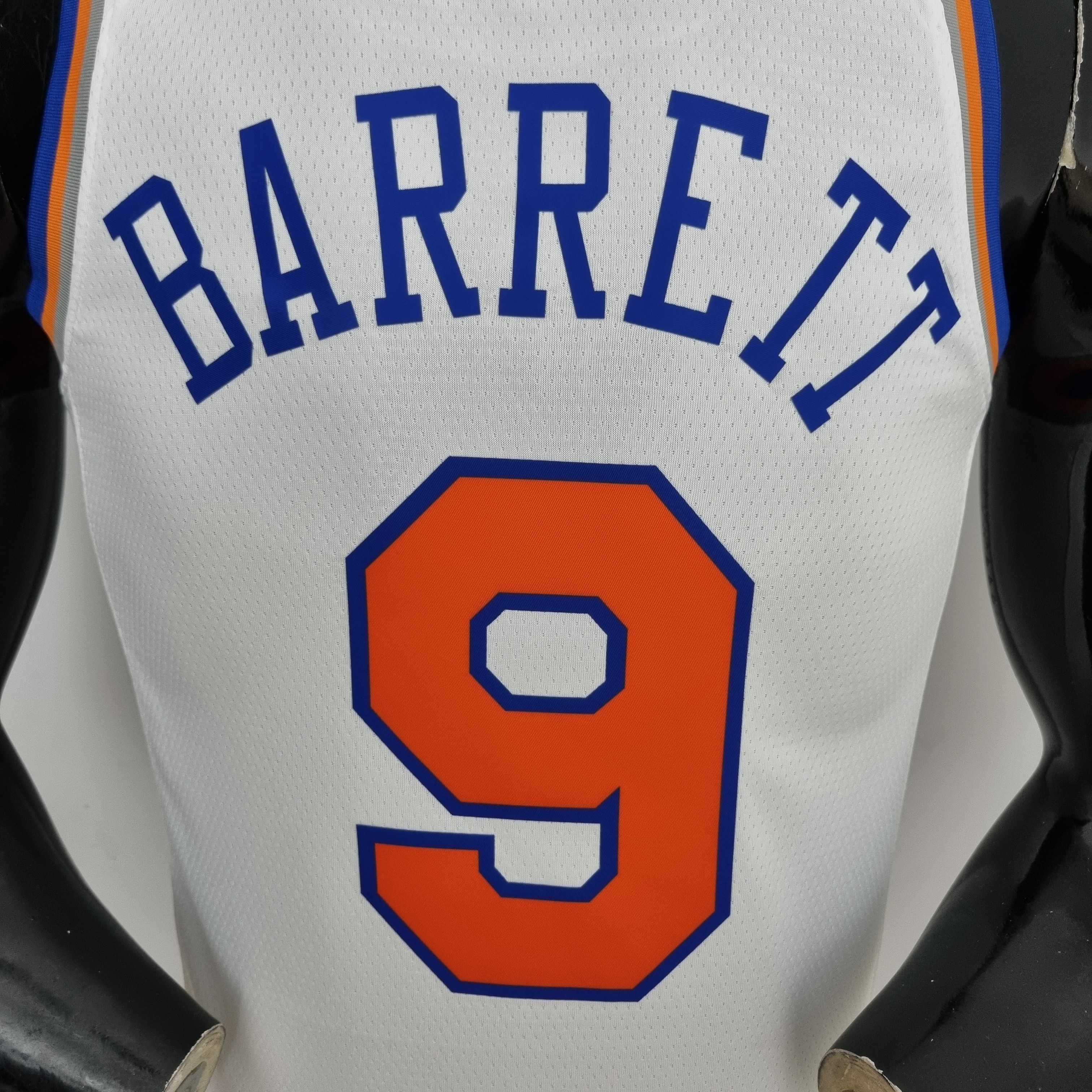 RJ Barrett New York Knicks 75th Anniversary Swingman Jersey White