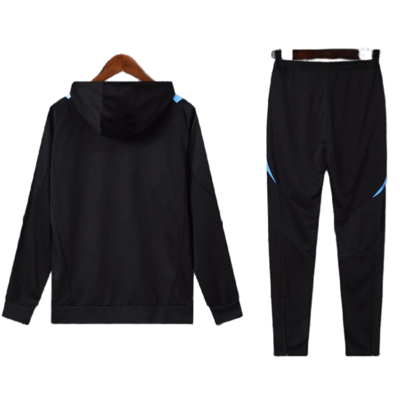 Adidas Argentina Nation 2024-25 Hooded Black Training Tracksuit Kits