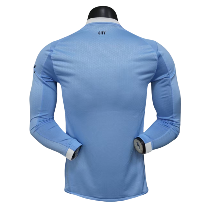 Manchester City Soccer Shirt Home Shirt player version Long Sleeve  2025-26