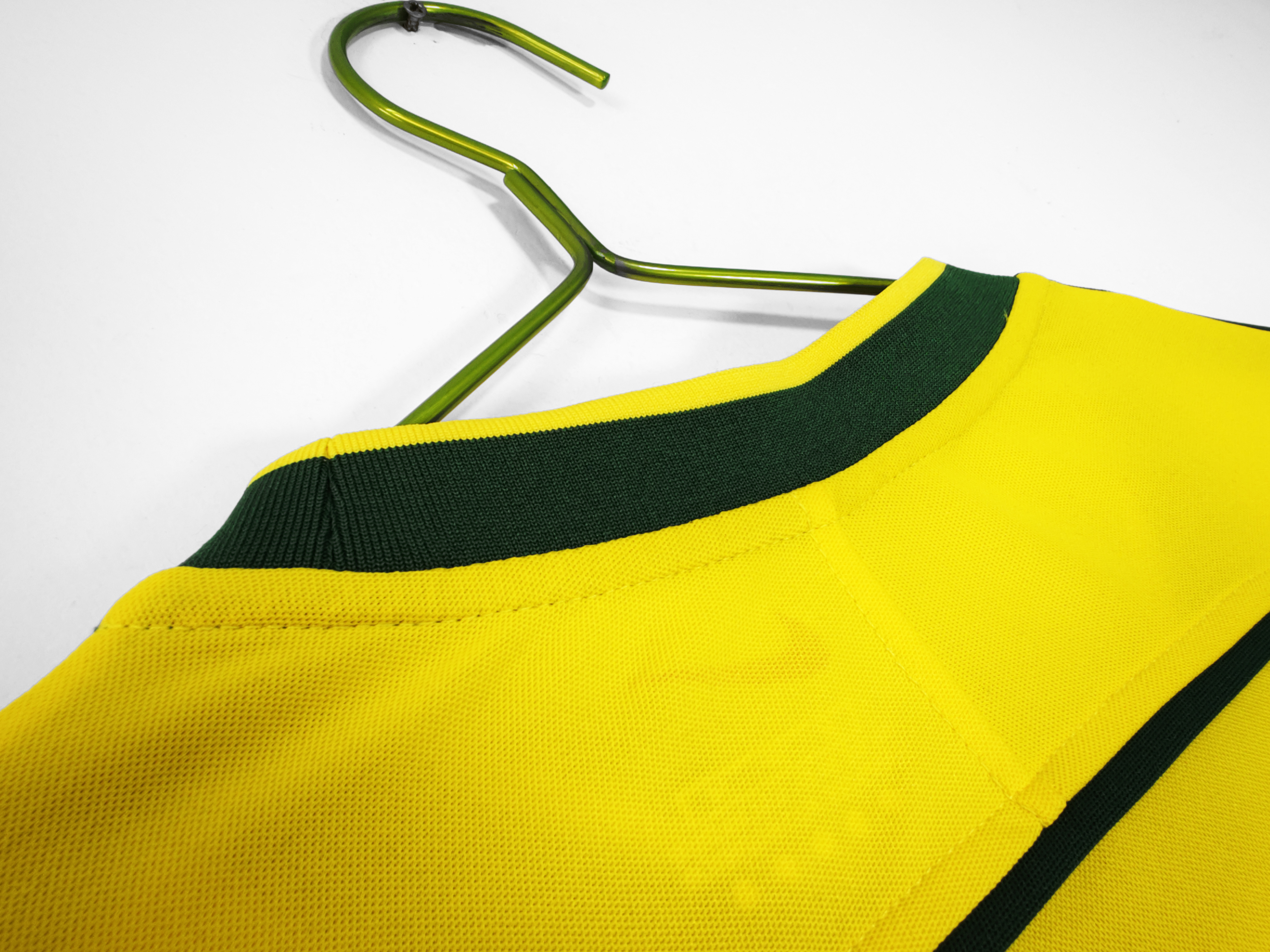 Brazil Home Retro Long Sleeve Jersey 1998
