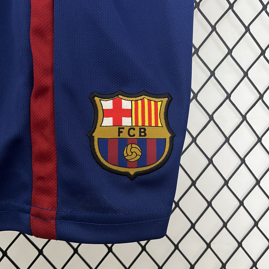 14-15 Barcelona Home Retro Kids Kit Football Jersey