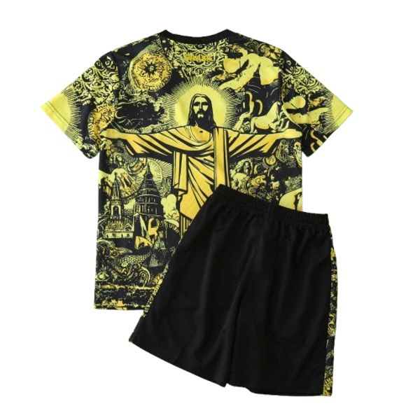 2024 Brazil Christ the Redeemer Special Kids Kit Shirt Football