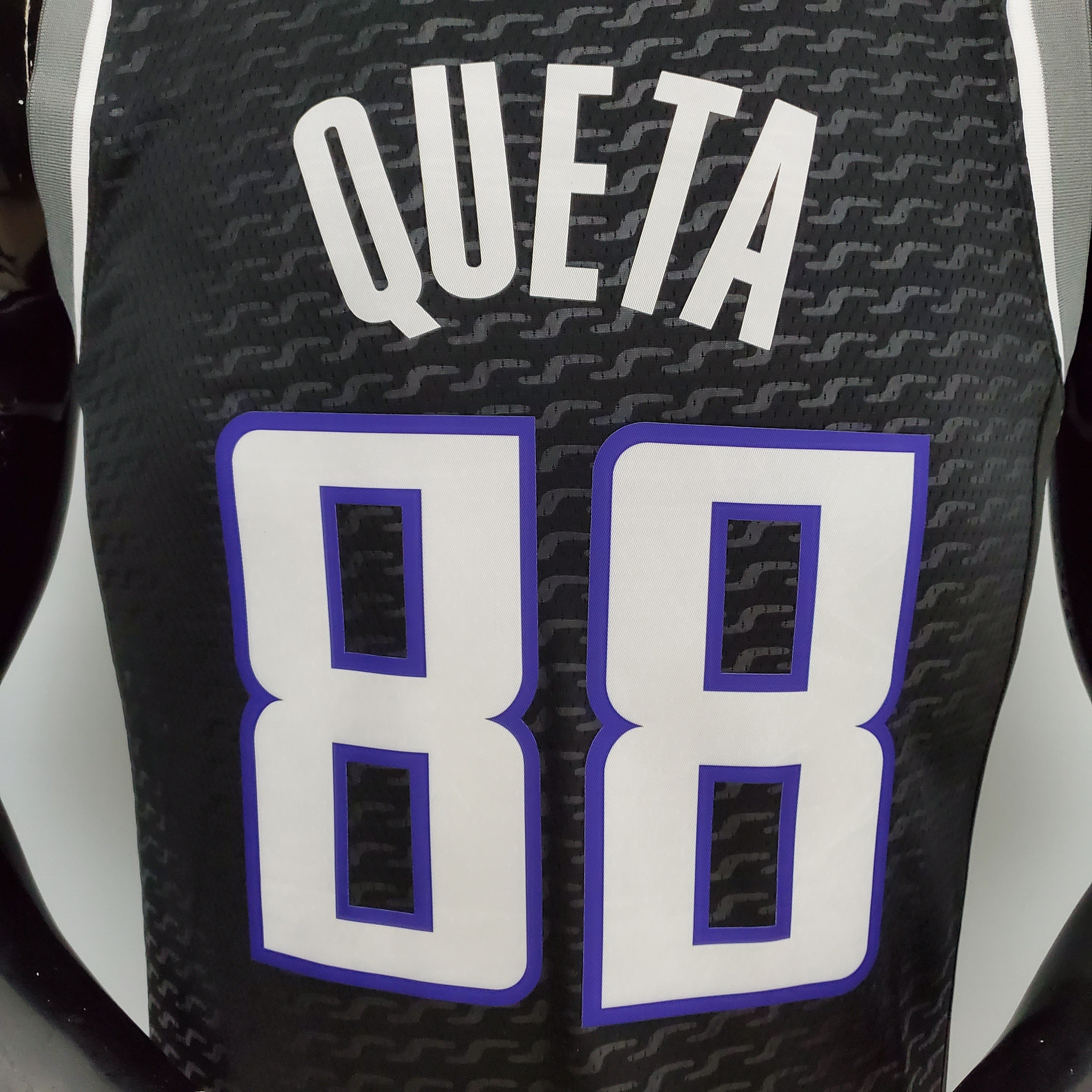 Neemias Queta Sacramento Kings 75th Anniversary Swingman Jersey Black
