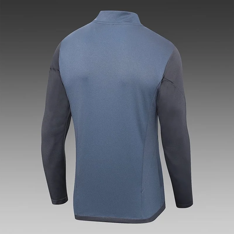 23-24 Real Madrid Half-Pull Training Suit Grey Football Shirt