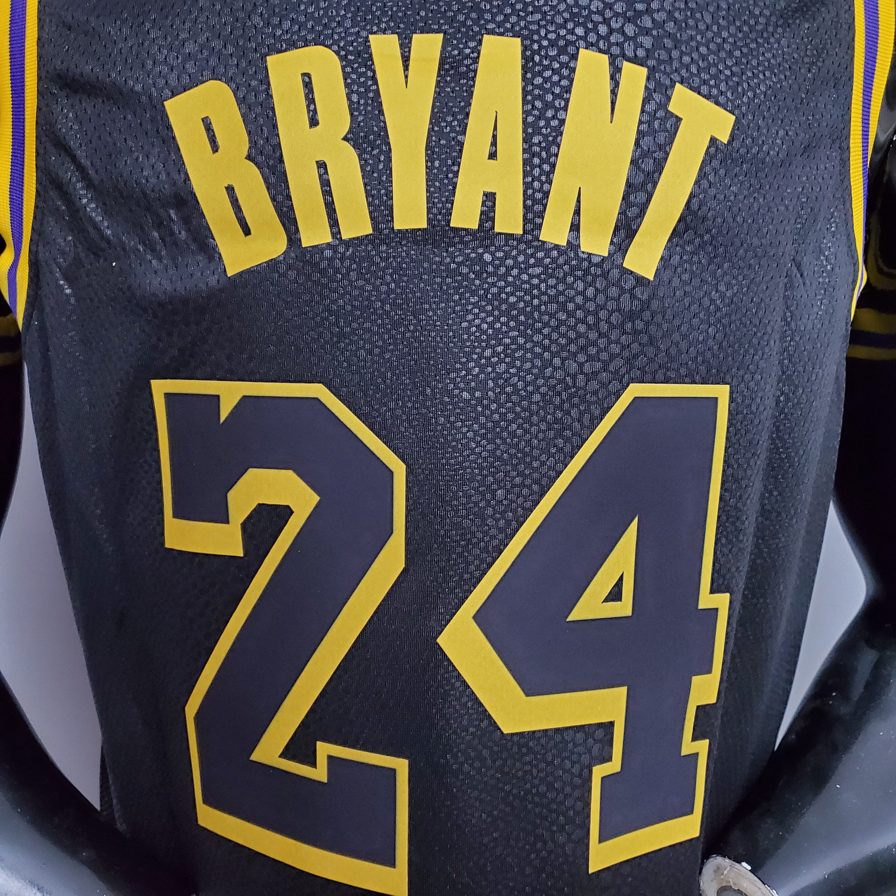 Retro Kobe Bryant #8 & #24 Swingman Jersey Black