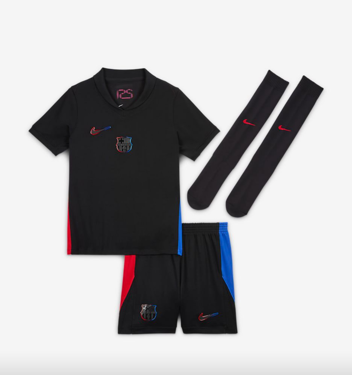 2024/25 Kids Barcelona Home Full Kit(Jersey+Shorts+Socks)  - Spotify Logo Without Text