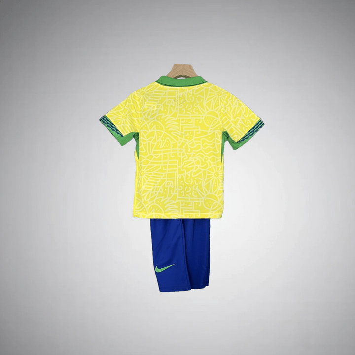 Brazil 2024 Copa America League Home Kids Suit