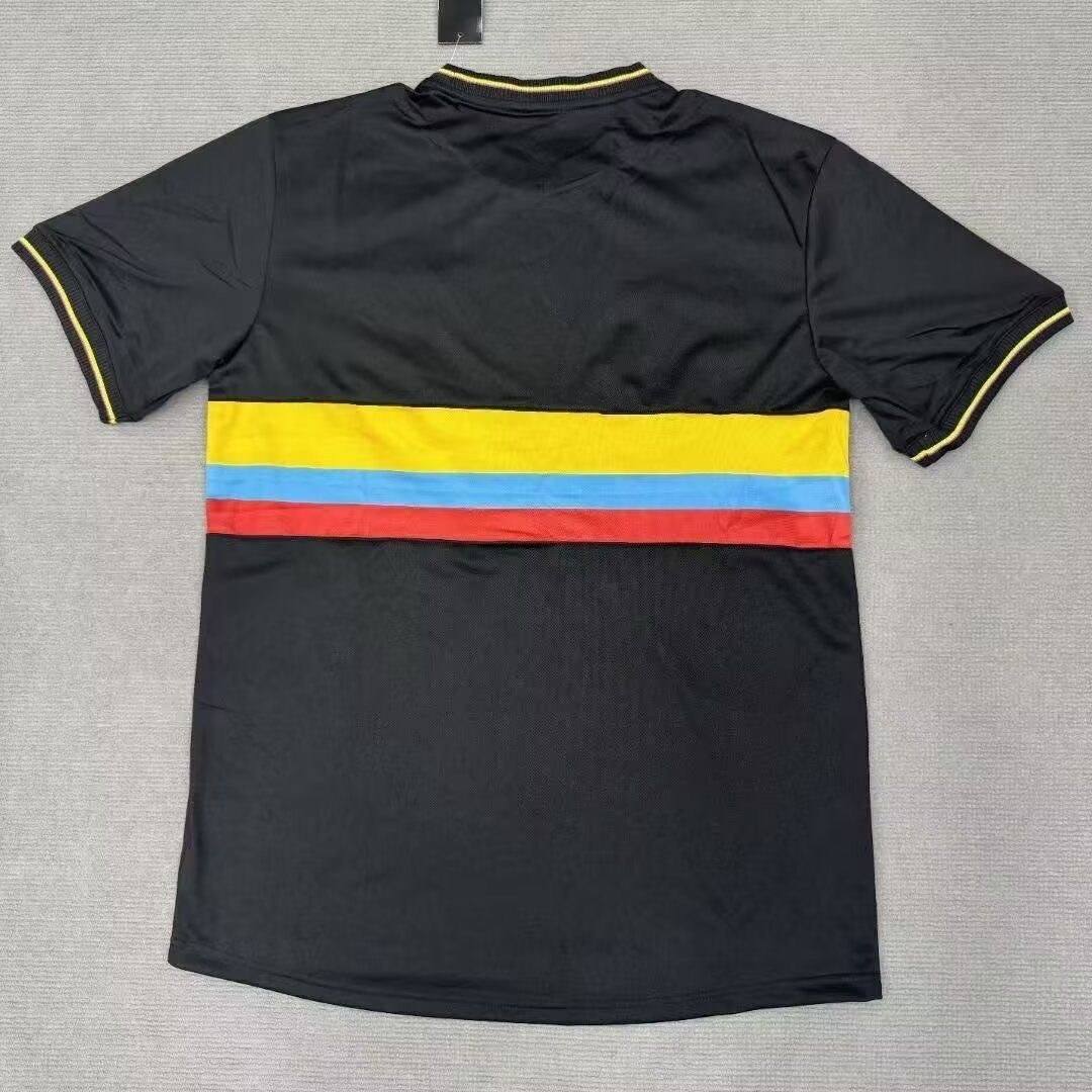 2024 Colombia Black 100th Anniversary Fans Soccer Jersey