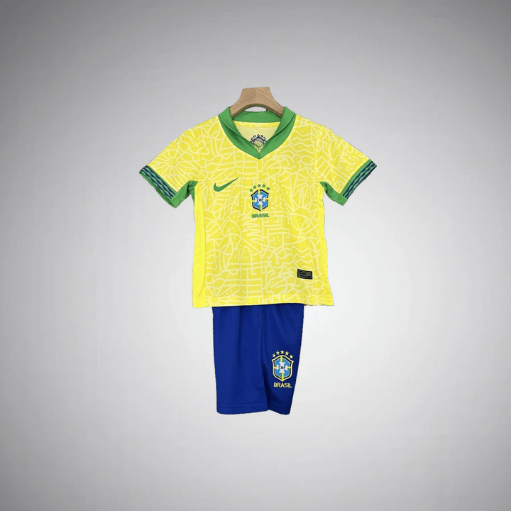 Brazil 2024 Copa America League Home Kids Suit