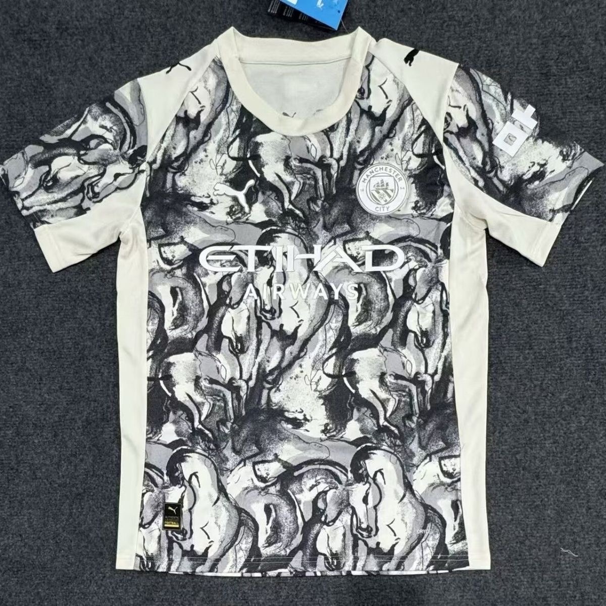 2025-26 Man City Special Edition Fans Soccer Jersey (马 年)