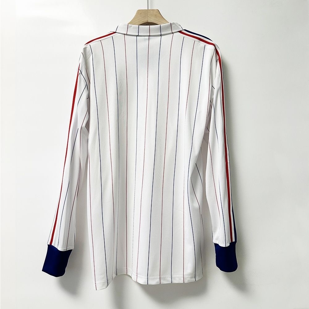 1980-1982 France Away Long Sleeve Retro Soccer Jersey (长袖)