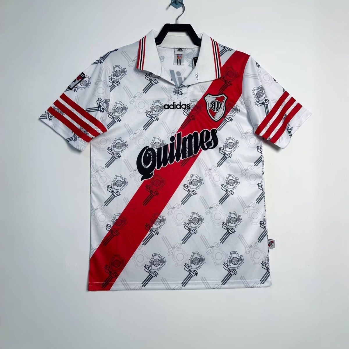 1996-1997 River Plate Home Retro Soccer Jersey