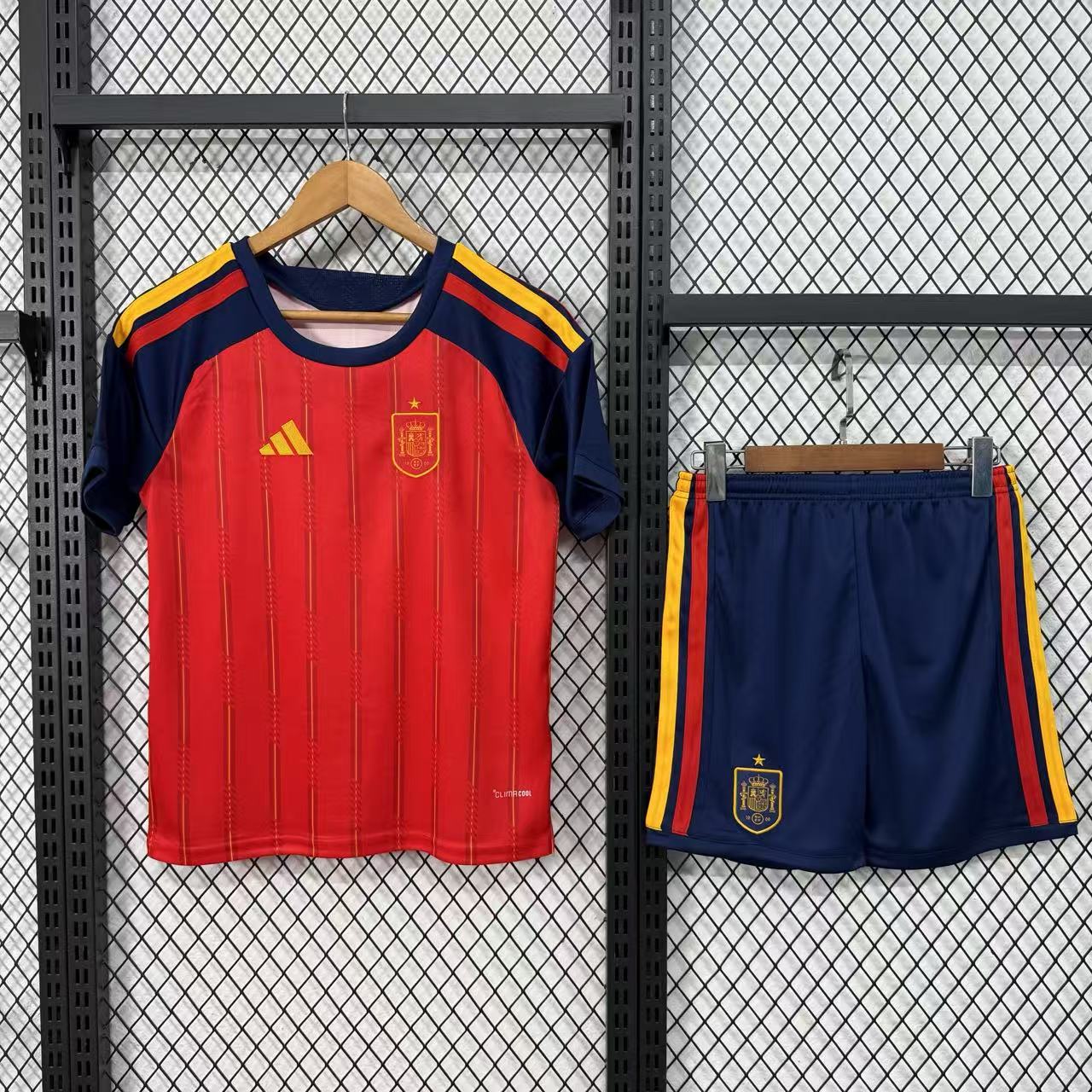 25-26 Spain Home Kids Soccer Jersey