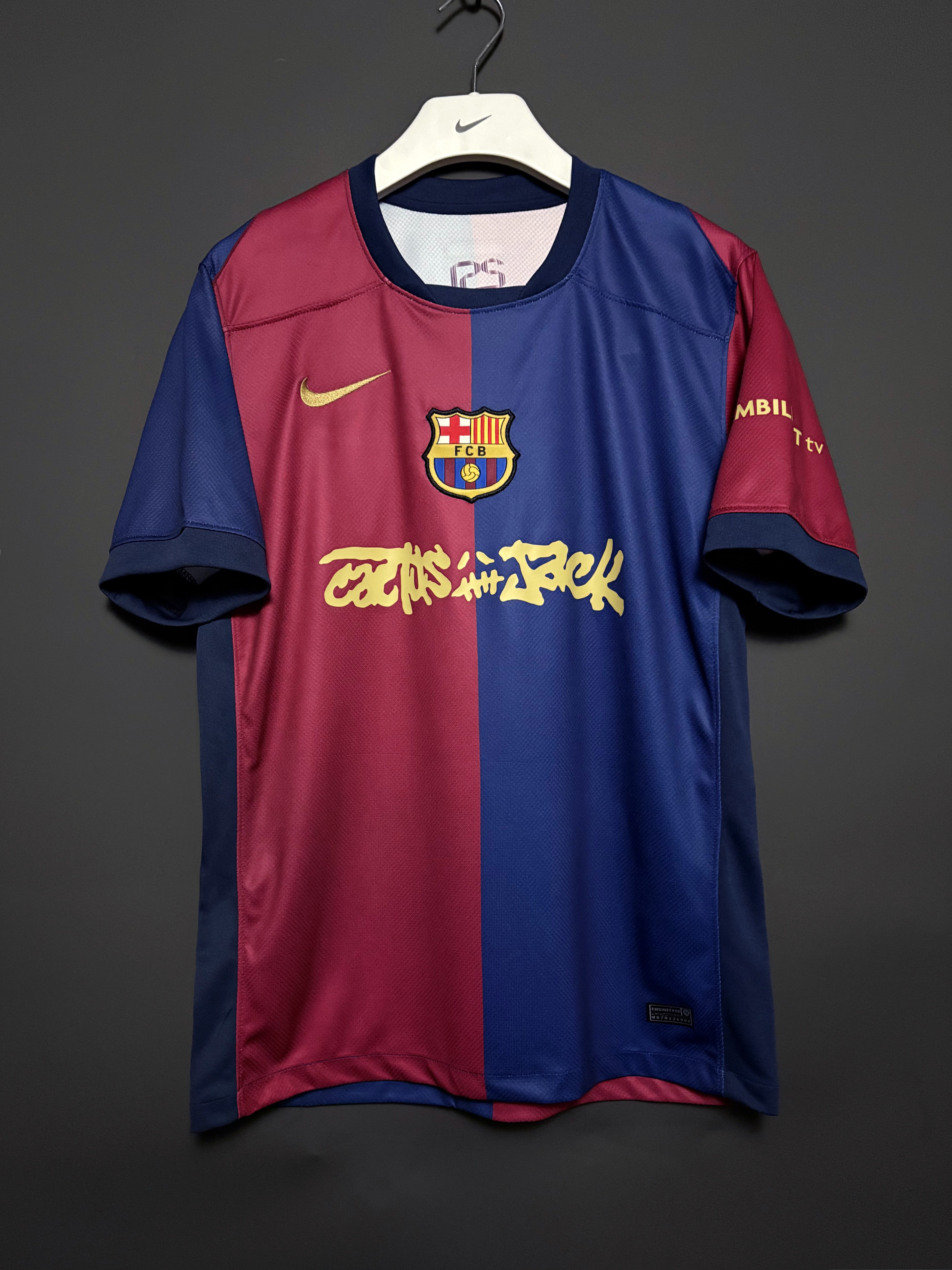 Barcelona XTravis Scott Home Shirt Soccer jersey 24-25