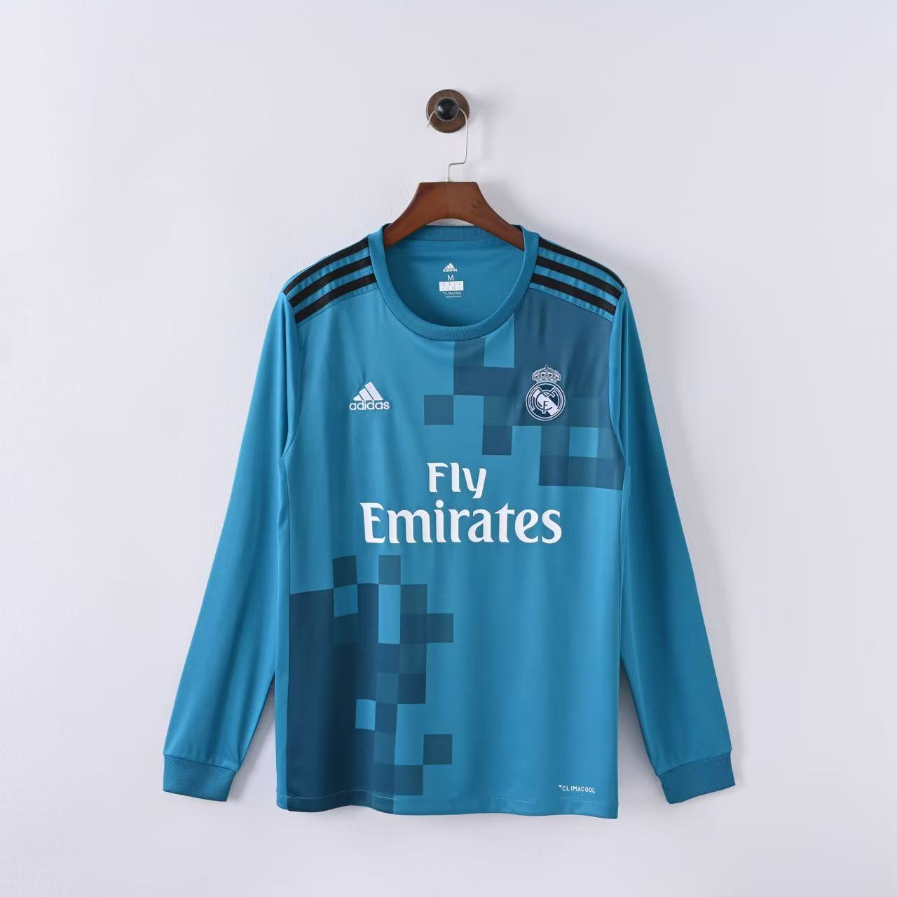 2017/18 Real Madrid Retro Long Sleeve Jersey Third Away