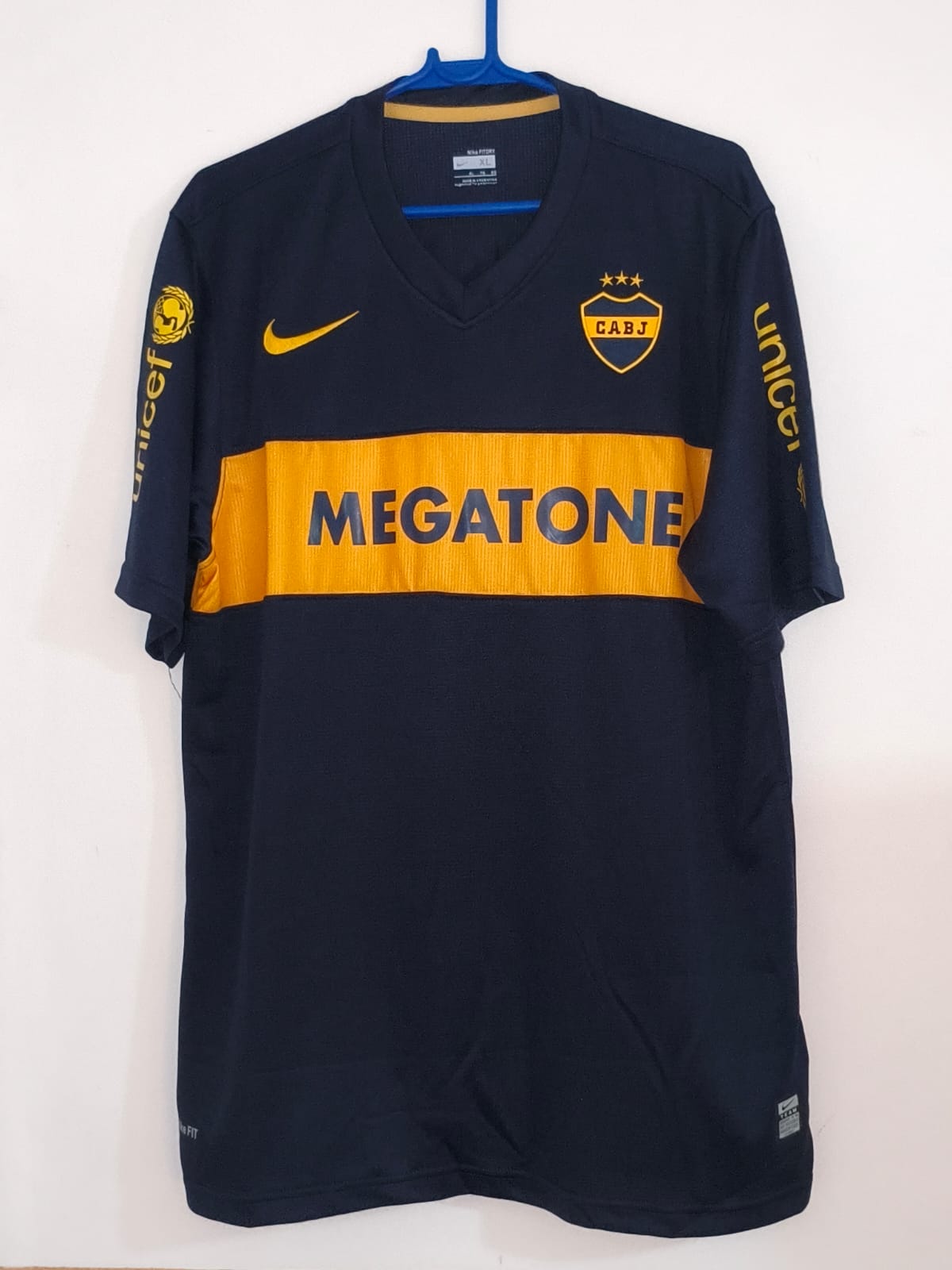2007-2008 Boca Juniors Home Retro Soccer Jersey