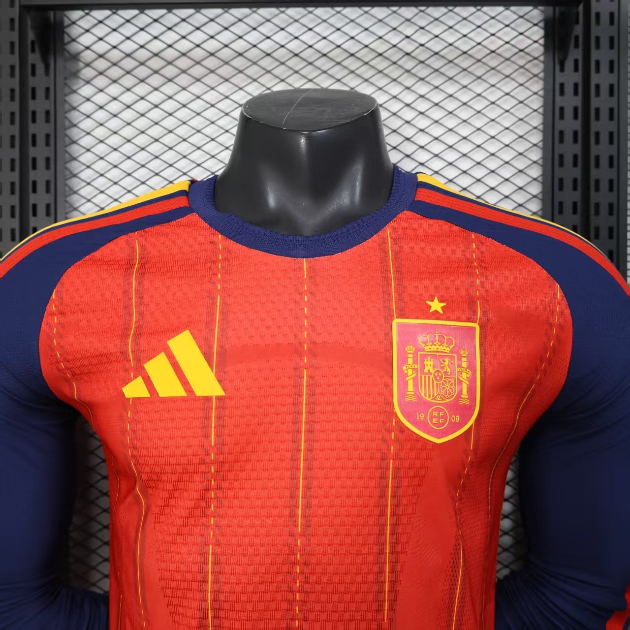 2026 Spain World Cup Home Long Sleeve Player Jersey