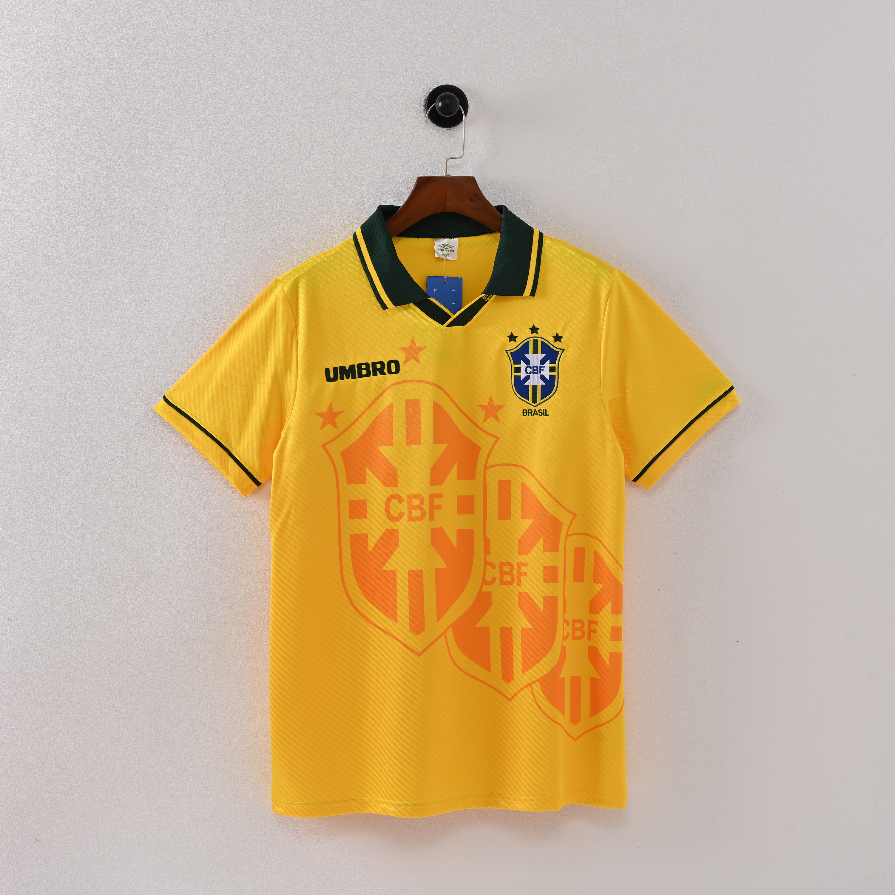 Brazil Retro Jersey Home World Cup 1994