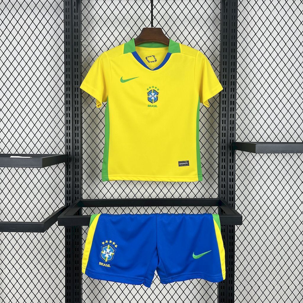 Brazil 2025/26 Home Kids Kit