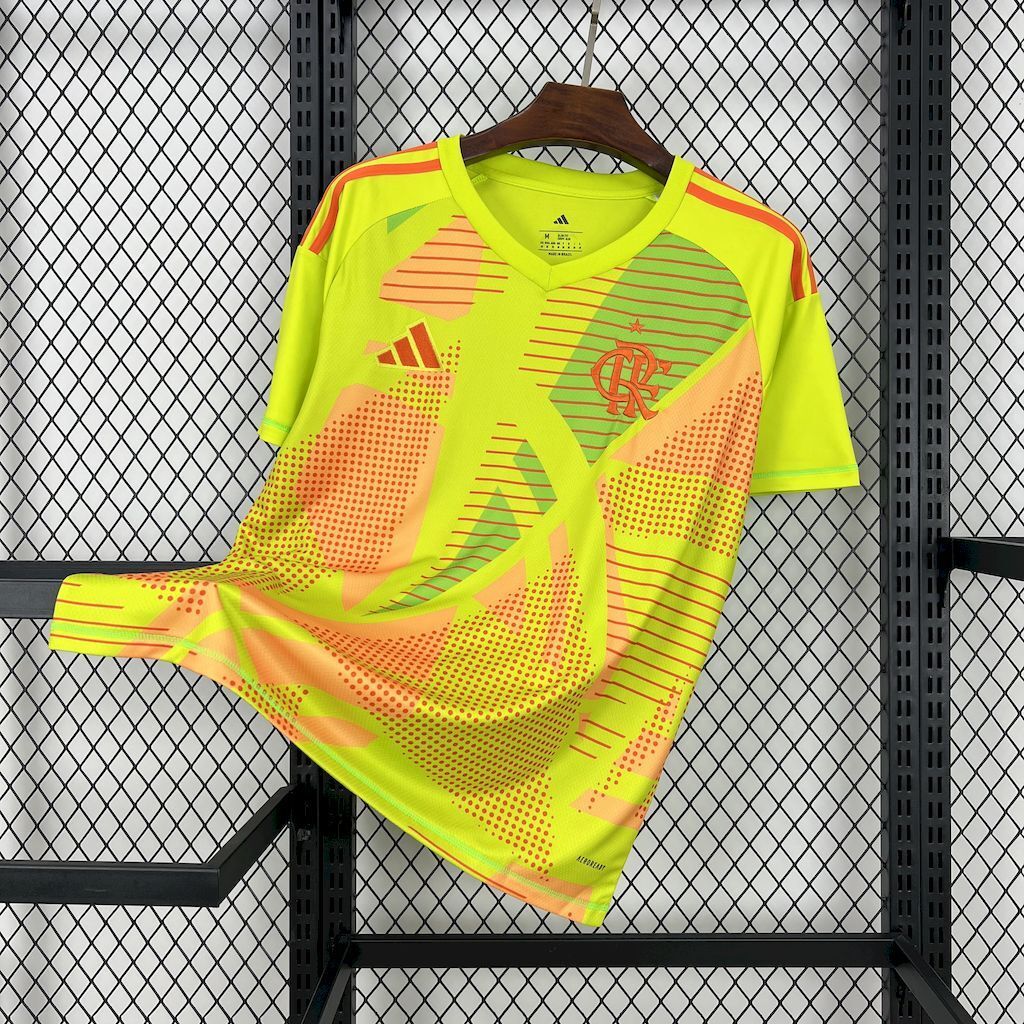 Flamengo 2025/26 Yellow Goalkeeper Uniform Jersey