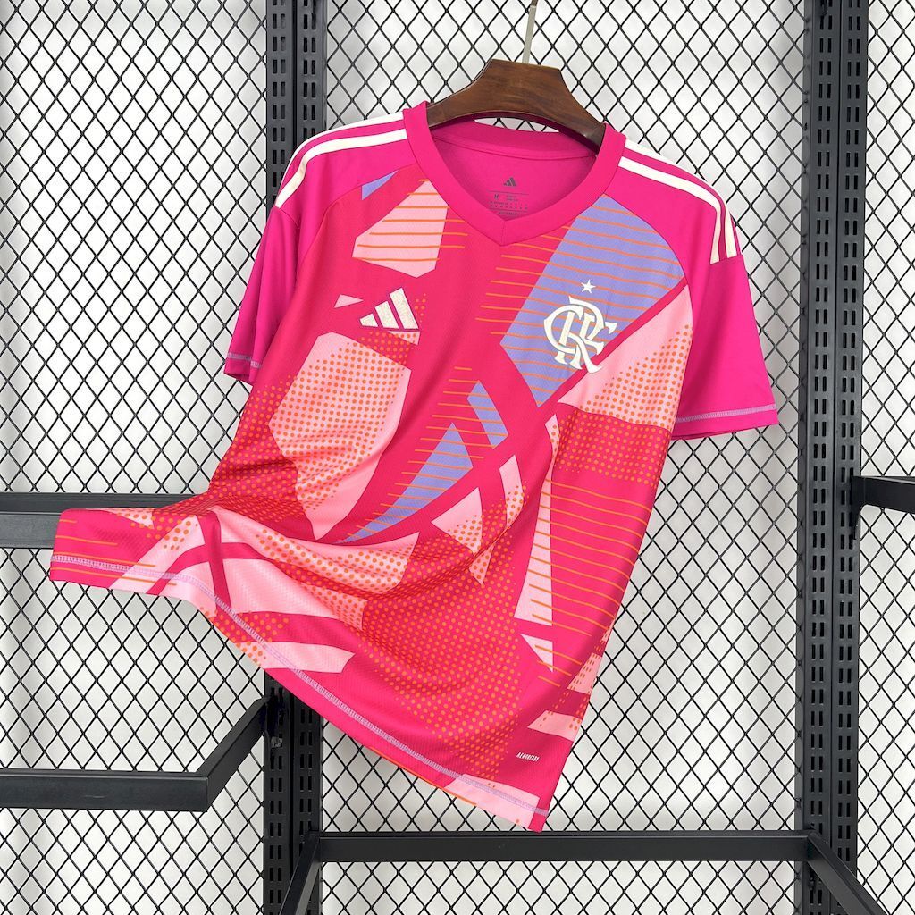 Flamengo 2025/26 Pink Goalkeeper Uniform Jersey