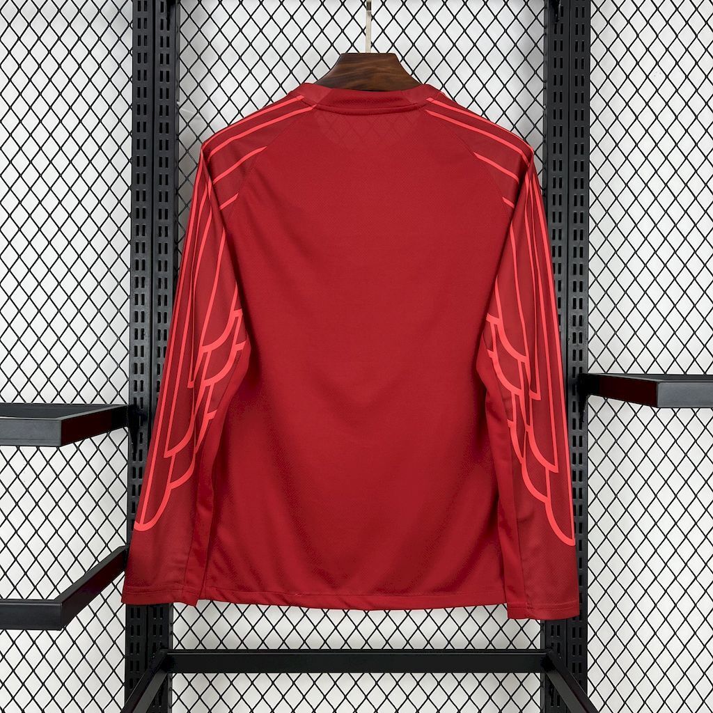 PSG 2025/26 Red goalkeeper Long Sleeves Jersey