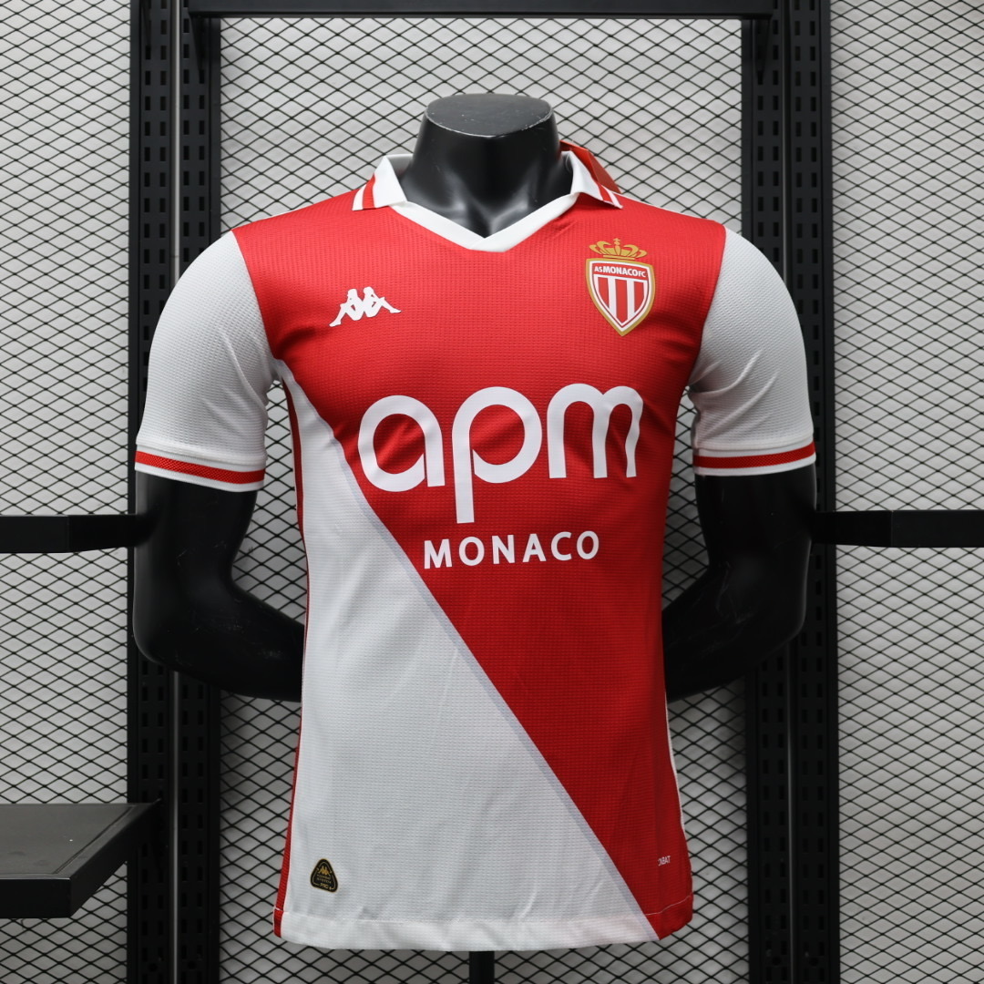AS Monaco 2025/26 Home Player Jersey