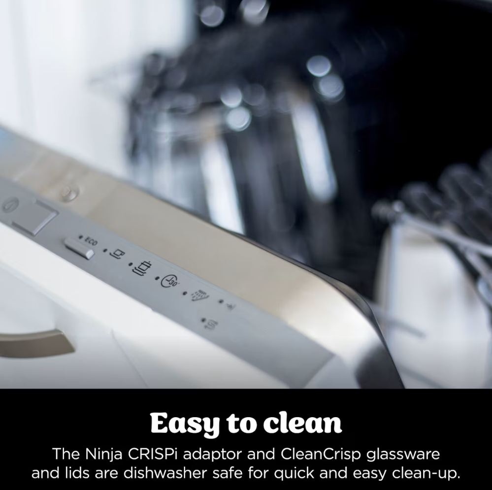 🔥 Today's Flash Deal | Ninja CRISPi 4-in-1 Portable Glass Air Fryer - 4-Cooking Modes & 7-Min Quick Meal