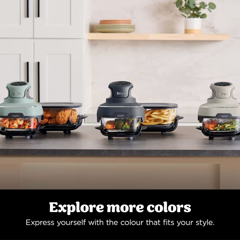 🔥 Today's Flash Deal | Ninja CRISPi 4-in-1 Portable Glass Air Fryer - 4-Cooking Modes & 7-Min Quick Meal