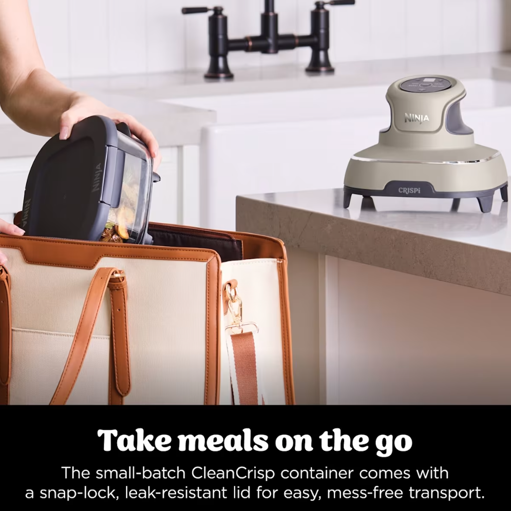 🔥 Today's Flash Deal | Ninja CRISPi 4-in-1 Portable Glass Air Fryer - 4-Cooking Modes & 7-Min Quick Meal