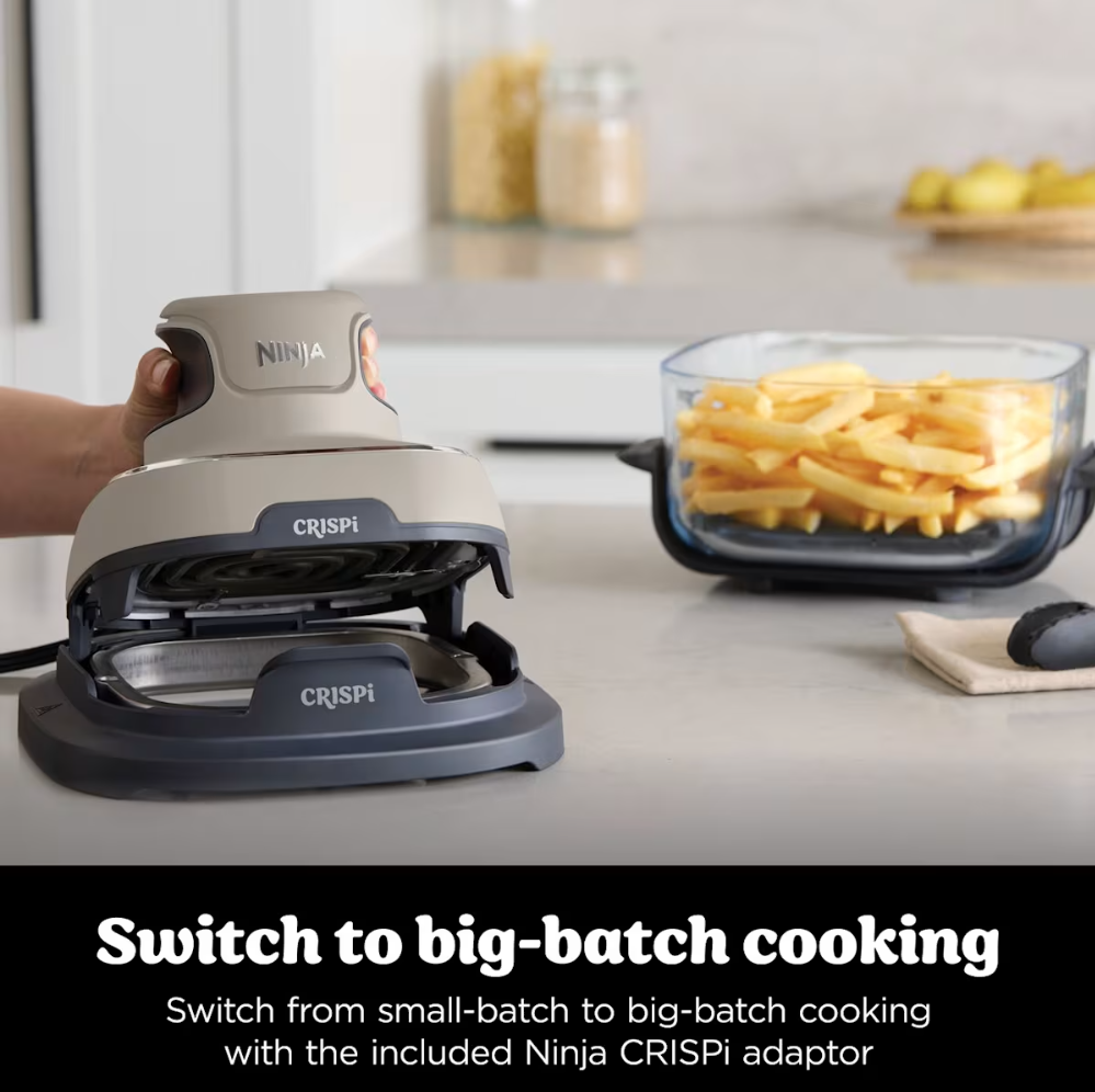 🔥 Today's Flash Deal | Ninja CRISPi 4-in-1 Portable Glass Air Fryer - 4-Cooking Modes & 7-Min Quick Meal