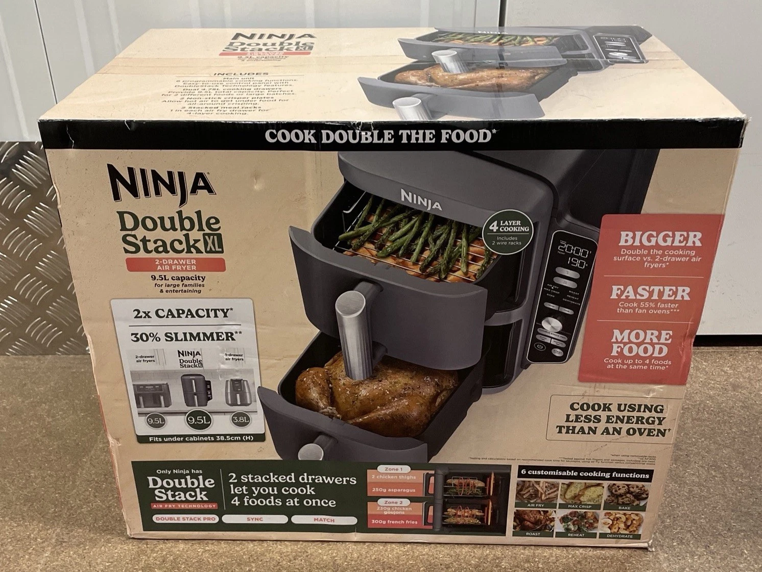 🔥 Today's Flash Deal – Ninja Double Stack XL 9.5L Air Fryer | Fast Cooking & 9.5L Family-Size Capacity! + Oil-Free Crisping！