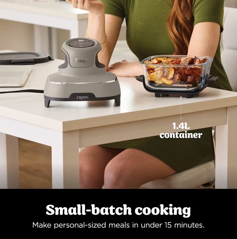 🔥 Today's Flash Deal | Ninja CRISPi 4-in-1 Portable Glass Air Fryer - 4-Cooking Modes & 7-Min Quick Meal