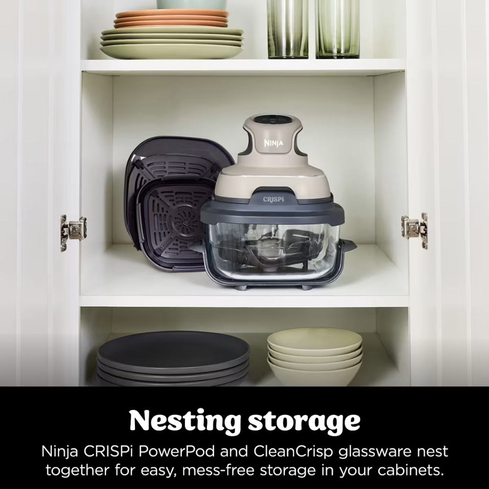🔥 Today's Flash Deal | Ninja CRISPi 4-in-1 Portable Glass Air Fryer - 4-Cooking Modes & 7-Min Quick Meal