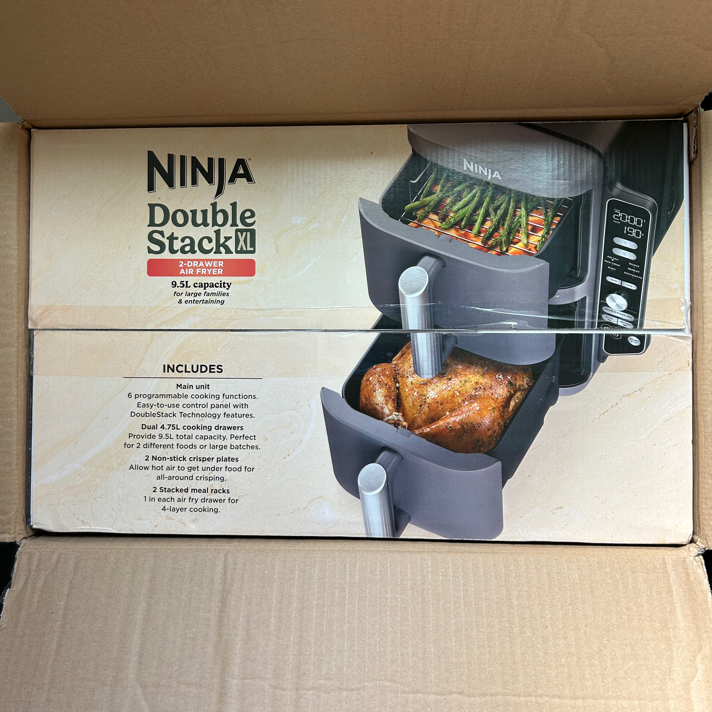 🔥 Today's Flash Deal – Ninja Double Stack XL 9.5L Air Fryer | Fast Cooking & 9.5L Family-Size Capacity! + Oil-Free Crisping！