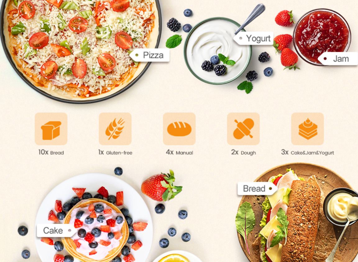 🔥 Today's Flash Deal - KBS 17-in-1 Bread Maker | Quick bread, Cake, Jam, Yogurt