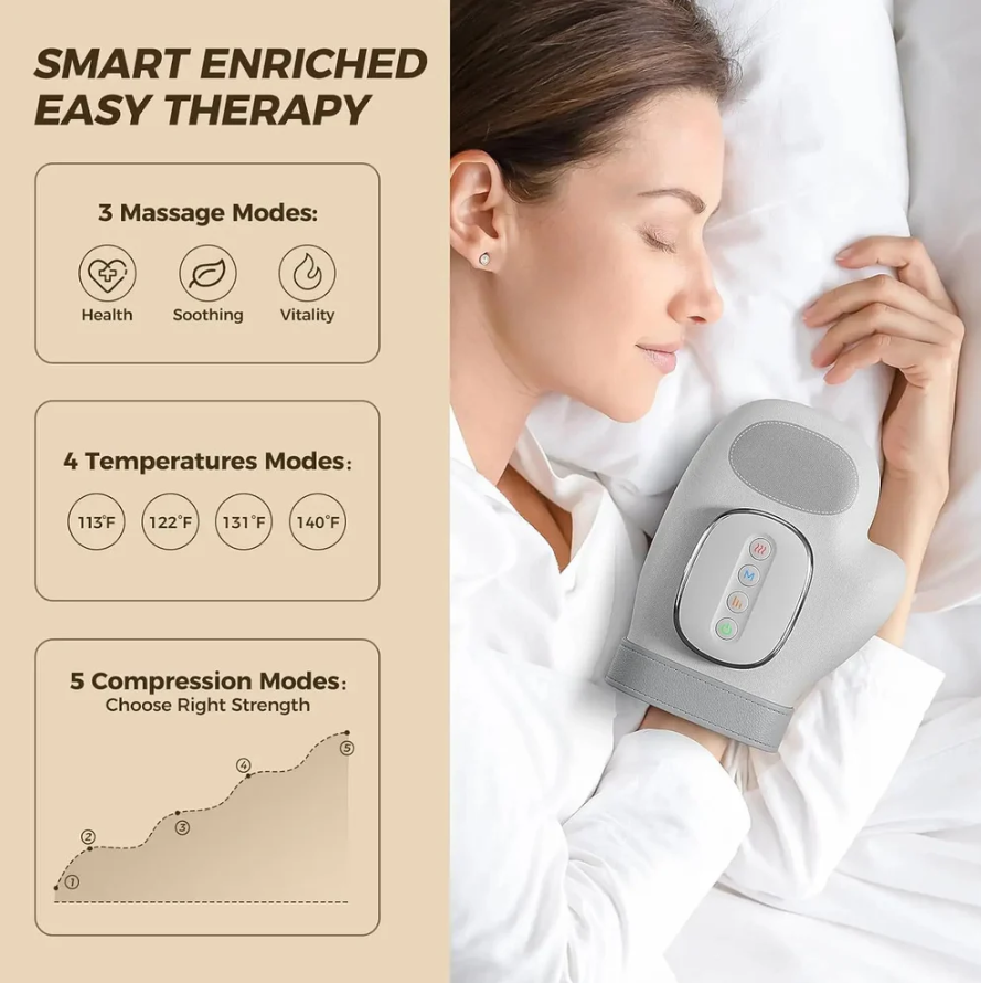 🔥Reliviorm Hand Massager with Heat Compression Therapy