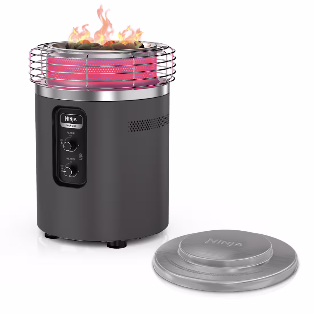 🔥Final Sale - Ninja Fireside360™ Outdoor Heater & Fire Pit and Top Cover Bundle