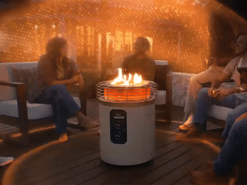 🔥Final Sale - Ninja Fireside360™ Outdoor Heater & Fire Pit and Top Cover Bundle