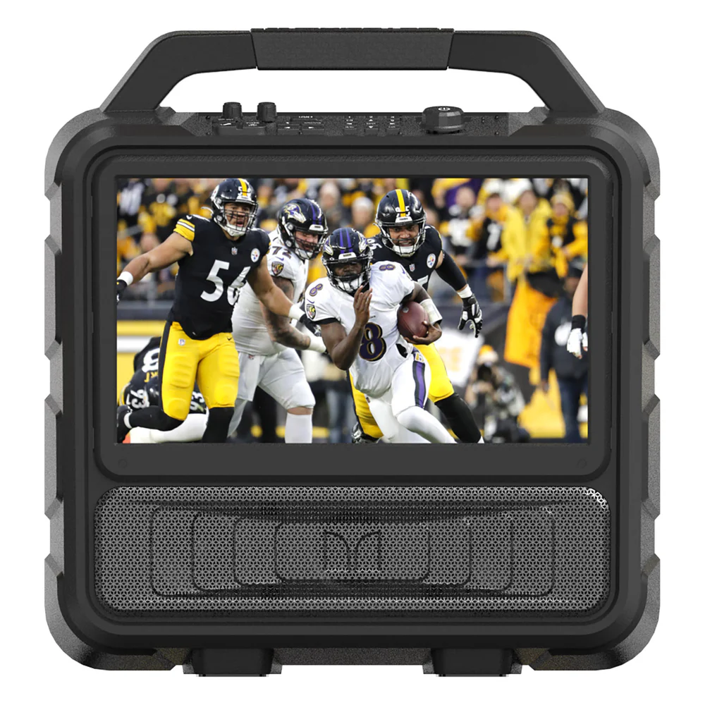 Monster Vision 2 Portable Entertainment System: 15.6”25H Long Playback, 2 HDMI Ports for Streaming & Gaming | Portable TV