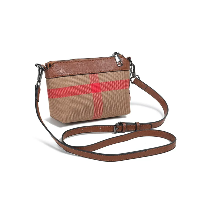 Rolavencia Check Convertible Wristlet Crossbody Bag