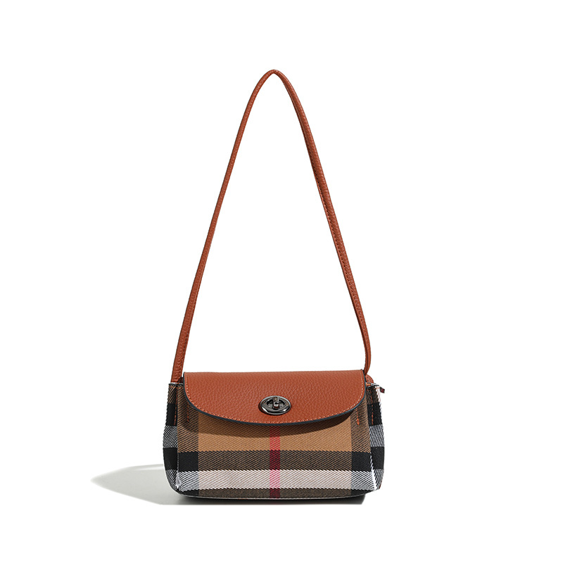 Rolavencia Check Mini Flap Crossbody Bag
