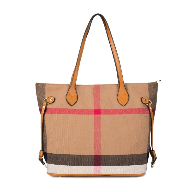 Rolavencia Check Expandable Tote Bag