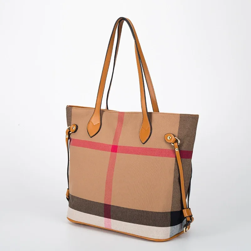 Rolavencia Check Expandable Tote Bag