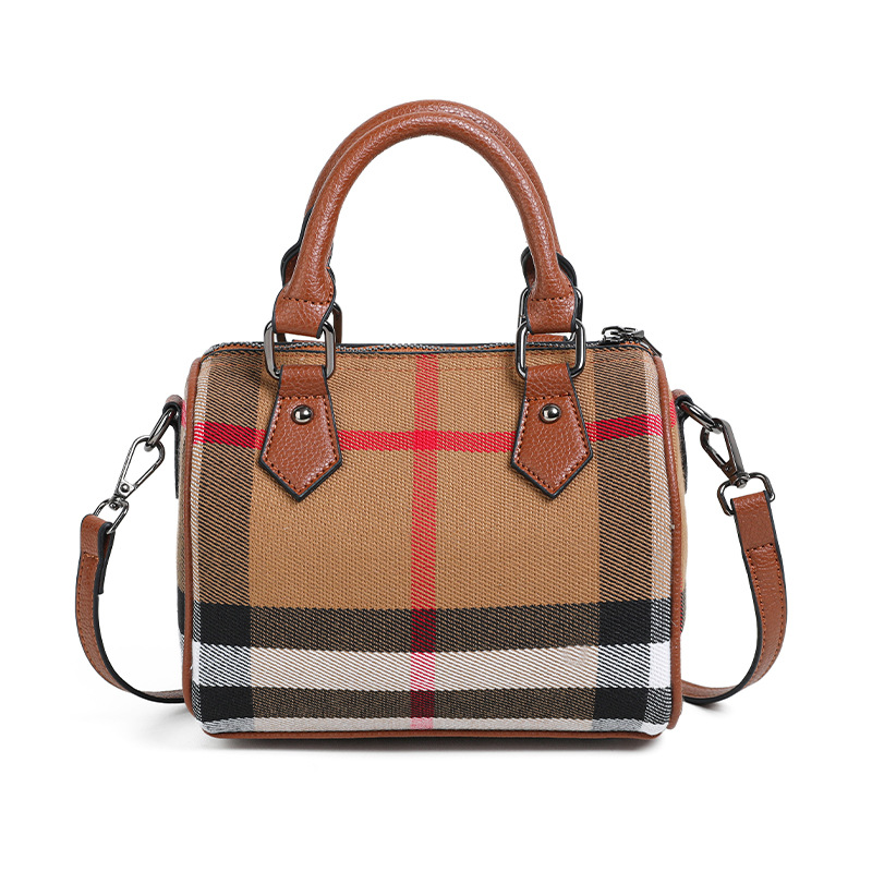 Rolavencia Check Mini Dome Satchel Bag