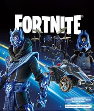 PlayStation 5 Slim Upgraded 2TB Digital Edition Fortnite Cobalt Star Bundle and Controller Charger - White, 2TB PCIe SSD Upgraded Slim PS5 Gaming Console [playstation_5] [video game] [video game] [video game]