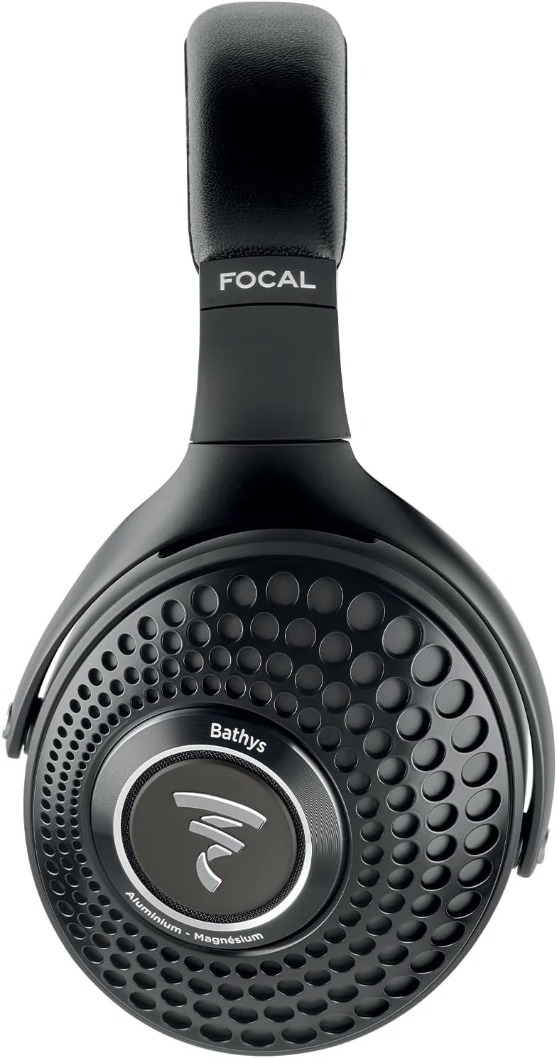 Focal Bathys Wireless Bluetooth Headphones, Active Noise Cancellation, Deep Black, Over-Ear, Closed-Back