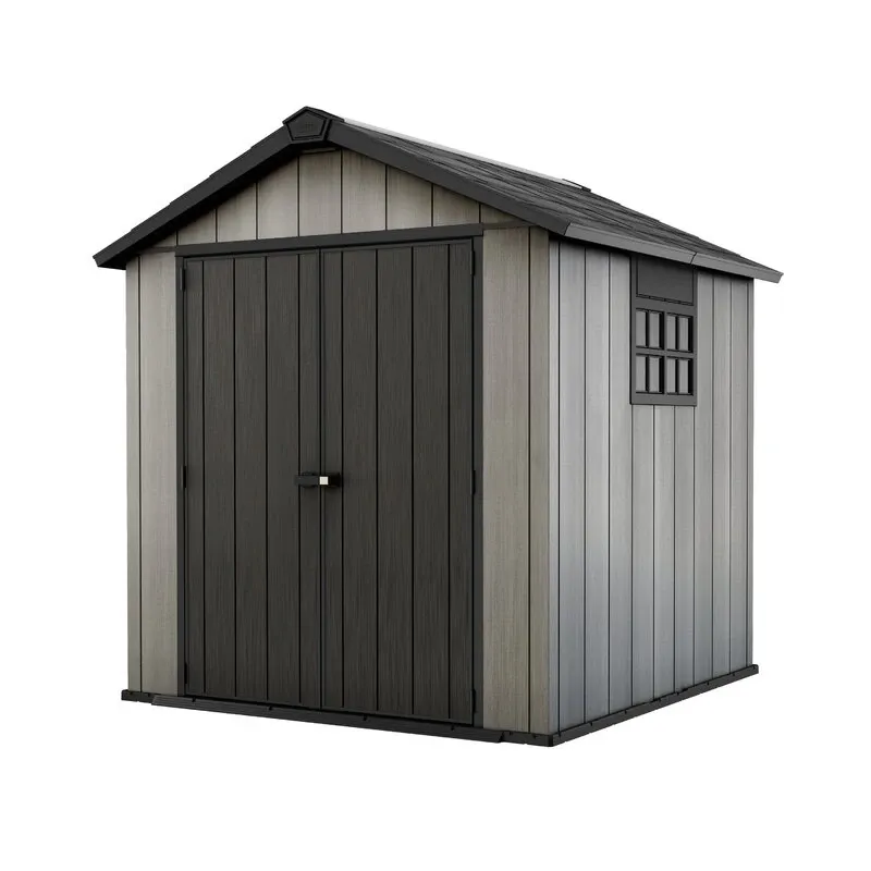 Oakland 7.5 ft wide x 7.5 ft deep plastic storage shed
