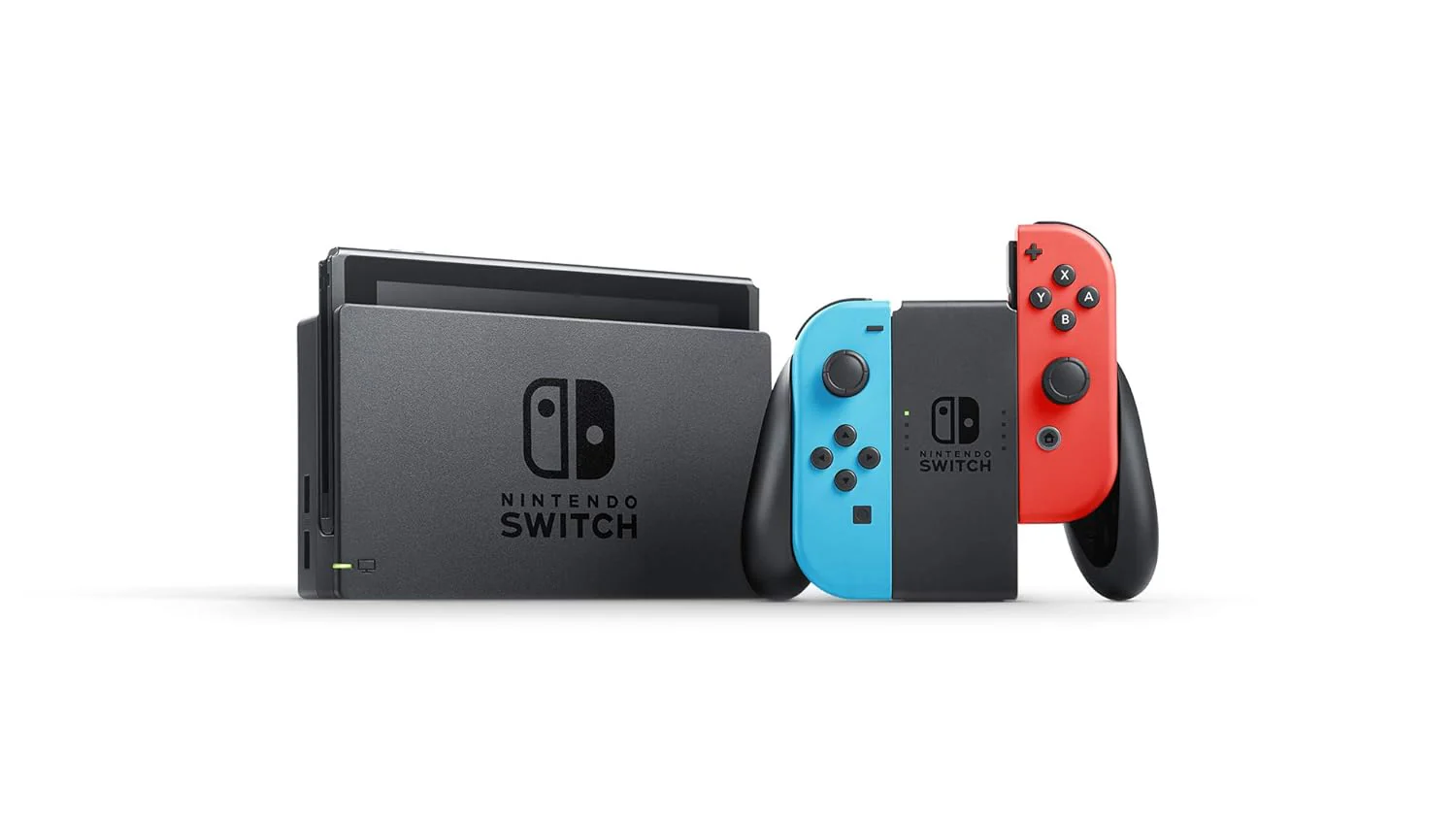 Nintendo Switch w/Neon Blue & Neon Red Joy-Con + Mario Kart 8 Deluxe (Full Game Download) + 3 Month Nintendo Switch Online Individual Membership