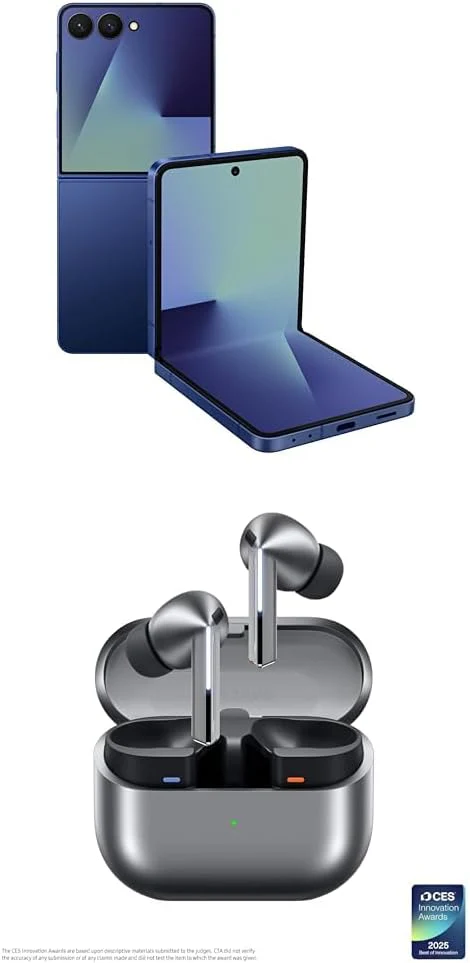 Samsung Galaxy Z Flip7 Cell Phone, 256GB AI Smartphone, Unlocked Android, high-res 50 MP Camera, Powerful Processor, Long Battery Life, 2025, US 1 Yr Manufacturer Warranty, Coral Red